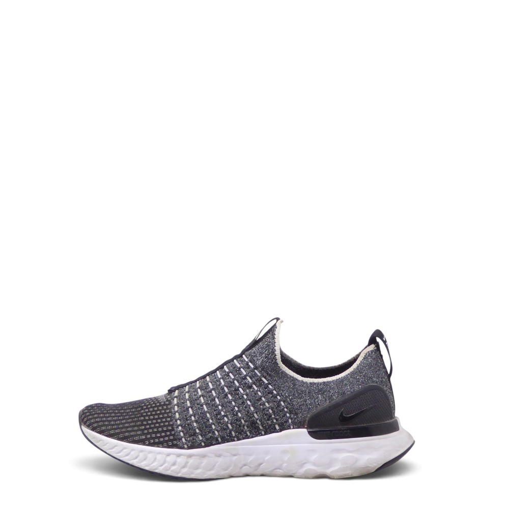 Nike Womens React Phantom Run Flyknit 2 Running Shoes Grey Black CJ0280-002 10